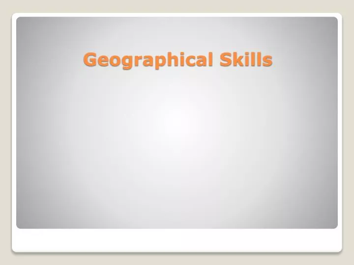 geographical skills