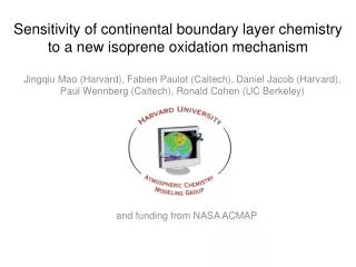 Sensitivity of continental boundary layer chemistry to a new isoprene oxidation mechanism