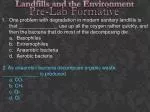 Landfills and the Environment - slide 1