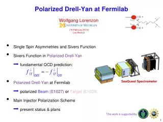 Polarized Drell -Yan at Fermilab