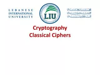 Cryptography Classical Ciphers