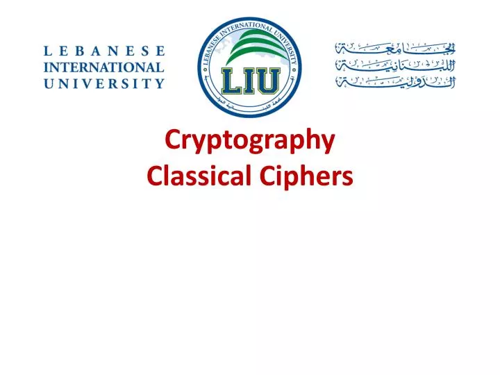 cryptography classical ciphers