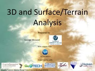 3D and Surface/Terrain Analysis