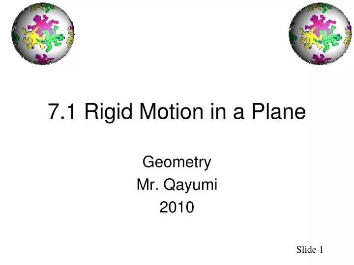 7 1 rigid motion in a plane