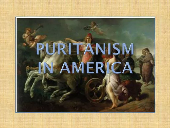 puritanism in america