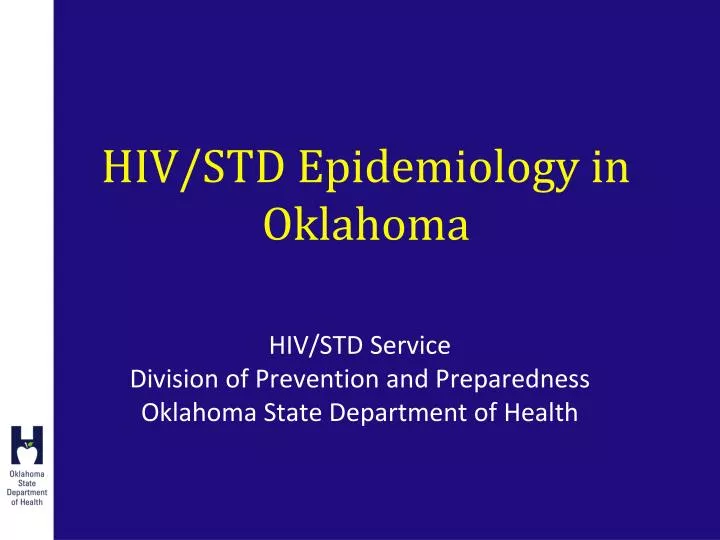 hiv std epidemiology in oklahoma