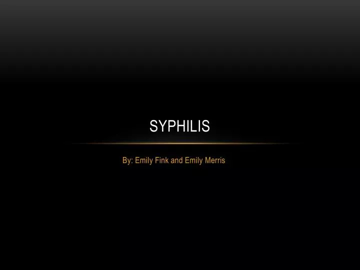 syphilis