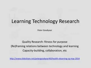 Learning Technology Research