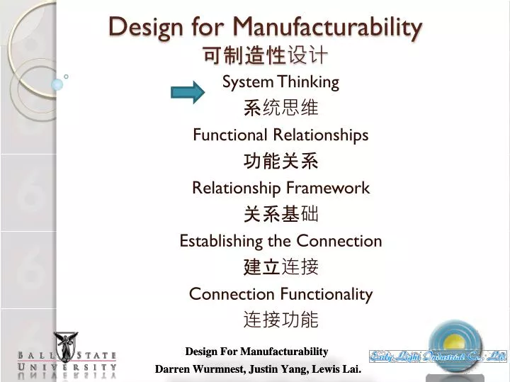 design for manufacturability