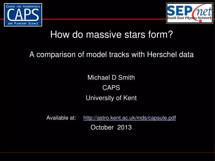 how do massive stars form a comparison of model tracks with herschel data
