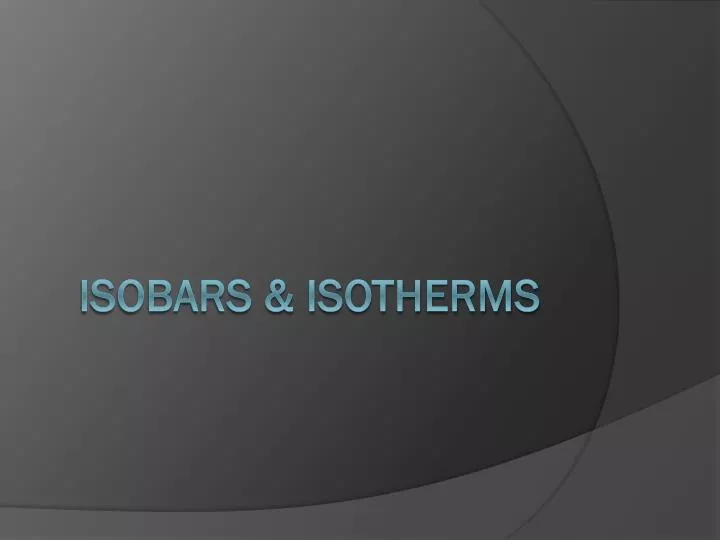 isobars isotherms