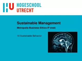Sustainable Management Metropolia Business Ethics IP week