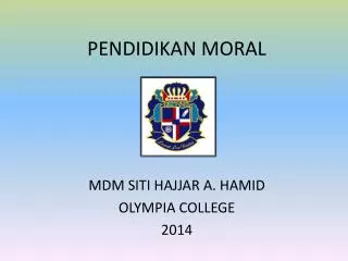 pendidikan moral