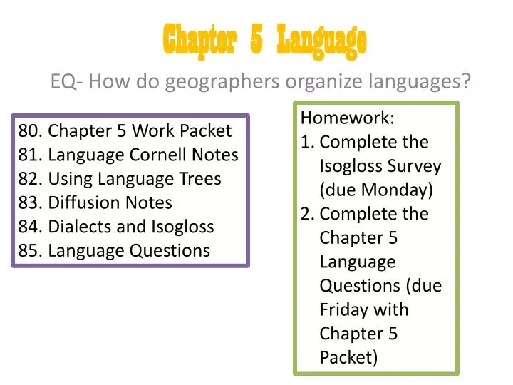 chapter 5 language