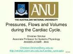 Understanding the Cardiac Cycle: Pressures, Flows, and Volumes Explained - slide 1