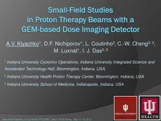 Small-Field Studies in Proton Therapy Beams with a GEM-based Dose Imaging Detector