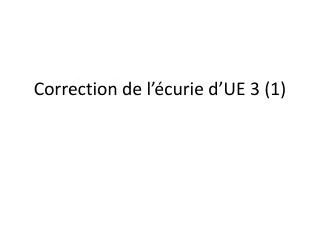 correction de l curie d ue 3 1