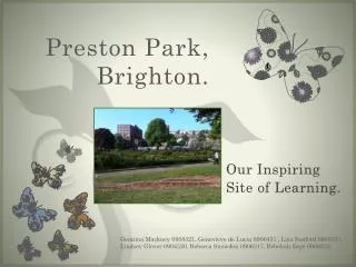 Preston Park, Brighton.