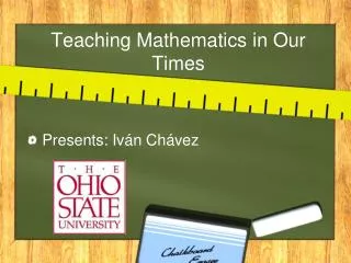 Teaching Mathematics in Our Times