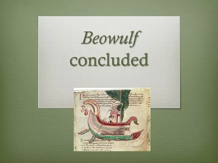 beowulf concluded