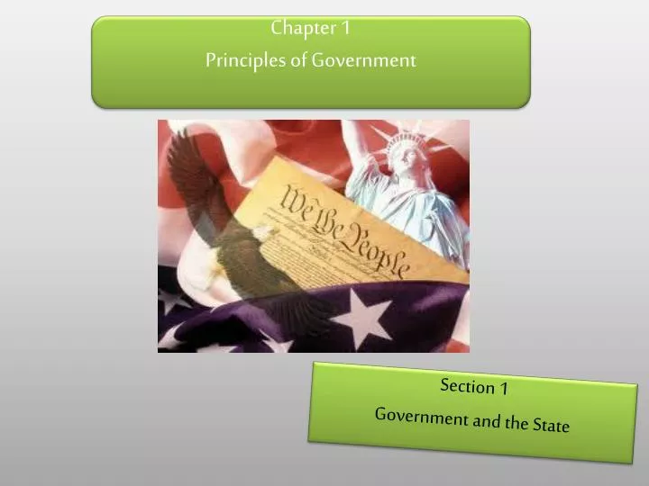 chapter 1 principles of government
