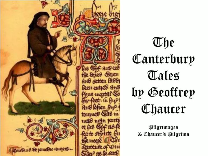 the canterbury tales by geoffrey chaucer pilgrimages chaucer s pilgrims