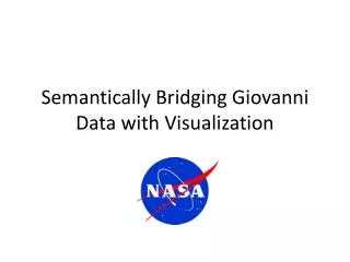 Semantically Bridging Giovanni Data with Visualization