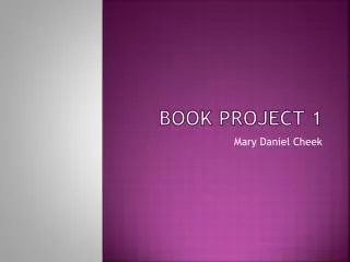Book Project 1