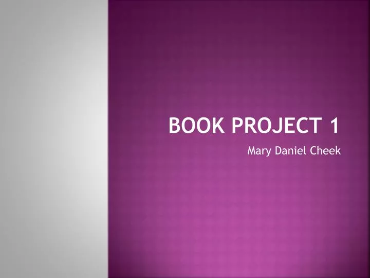 book project 1