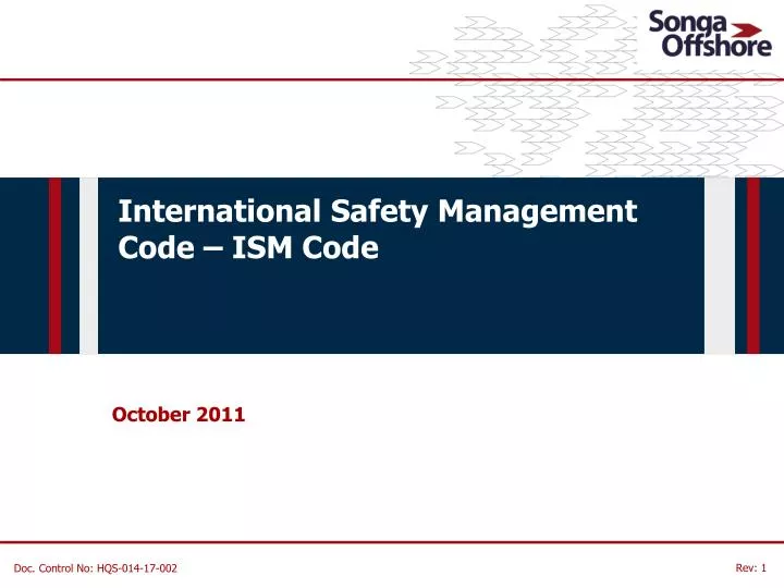 international safety management code ism code