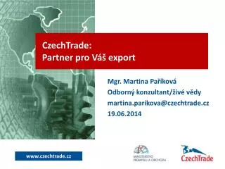 CzechTrade: Partner pro Váš export
