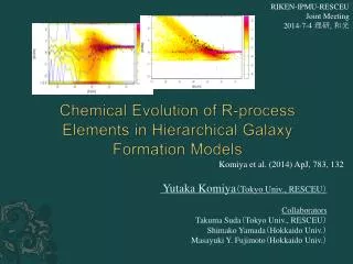 Chemical E volution of R- p rocess E lements in Hierarchical G alaxy F ormation Models