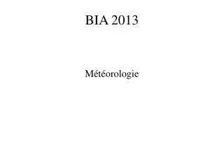 bia 2013