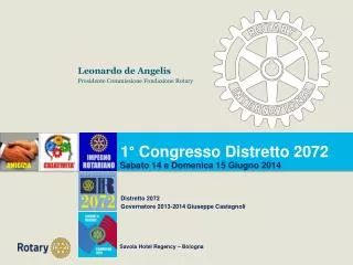1° Congresso Distretto 2072