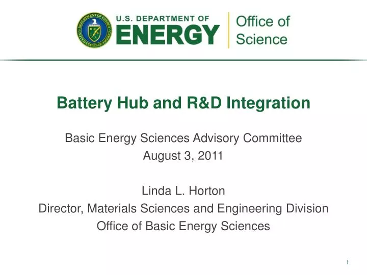 battery hub and r d integration