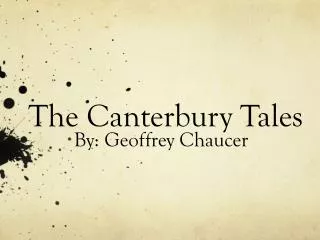 The Canterbury Tales