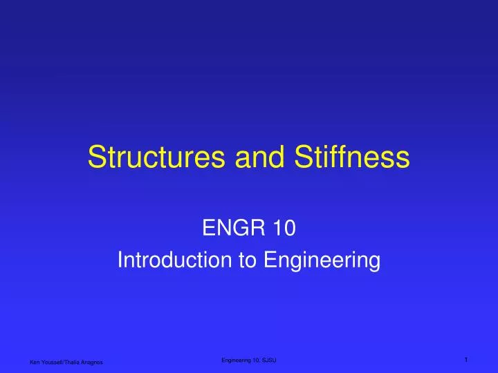 structures and stiffness