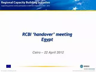 RCBI ‘handover’ meeting Egypt