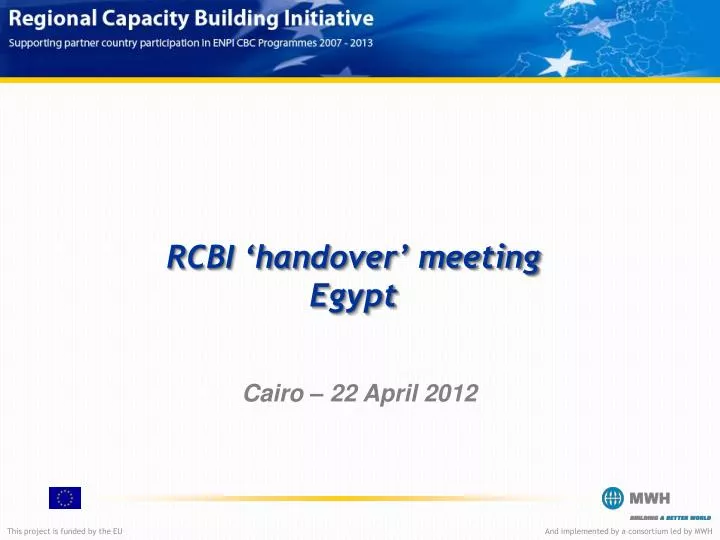 rcbi handover meeting egypt