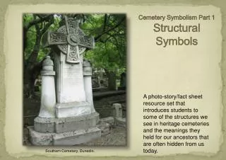 Cemetery Symbolism Part 1 Structural Symbols