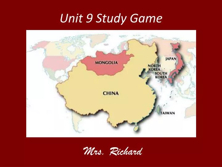 unit 9 study game