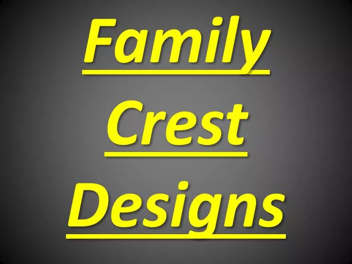 family crest designs