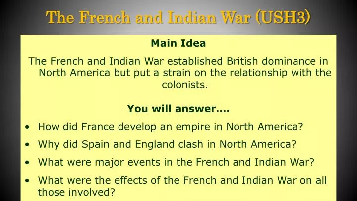 the french and indian war ush3