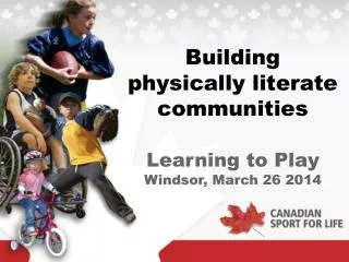 Building physically literate communities