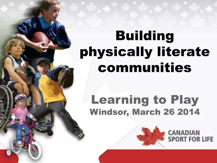 building physically literate communities