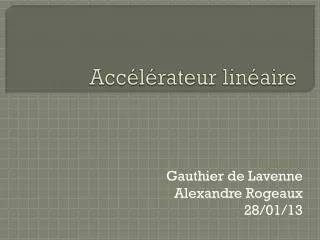 acc l rateur lin aire
