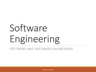 software engineering