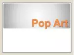 Pop Art - slide 1