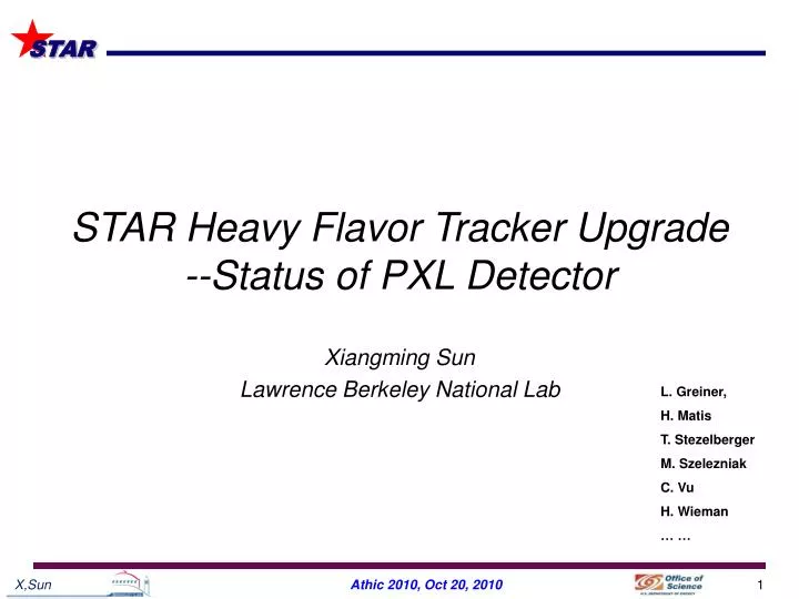star heavy flavor tracker upgrade status of pxl detector