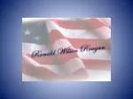 Ronald Reagan: A Visionary Leader's Legacy - slide 1